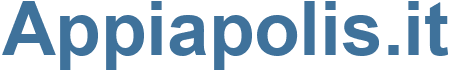 Appiapolis.it - Appiapolis Website