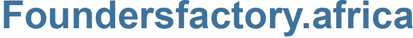 Foundersfactory.africa - Foundersfactory Website