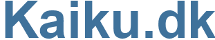 Kaiku.dk - Kaiku Website