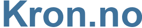Kron.no - Kron Website