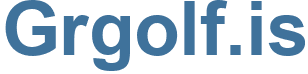 Grgolf.is - Grgolf Website