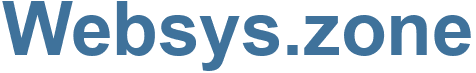 Websys.zone - Websys Website