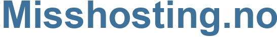 Misshosting.no - Misshosting Website