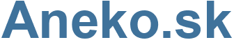 Aneko.sk - Aneko Website