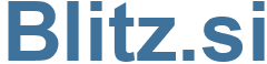 Blitz.si - Blitz Website