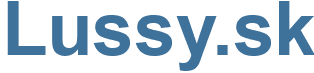 Lussy.sk - Lussy Website