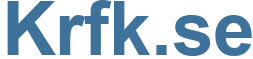 Krfk.se - Krfk Website