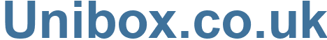Unibox.co.uk - Unibox.co Website