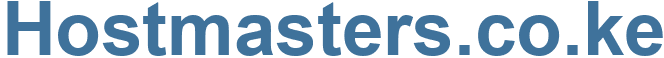 Hostmasters.co.ke - Hostmasters.co Website