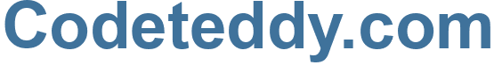 Codeteddy.com - Codeteddy Website