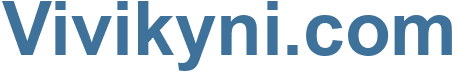 Vivikyni.com - Vivikyni Website