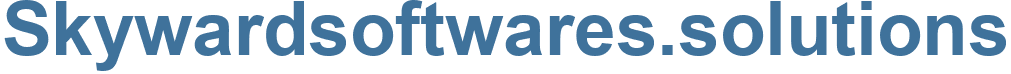 Skywardsoftwares.solutions - Skywardsoftwares Website