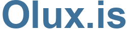 Olux.is - Olux Website