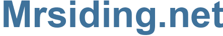 Mrsiding.net - Mrsiding Website