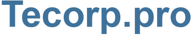 Tecorp.pro - Tecorp Website