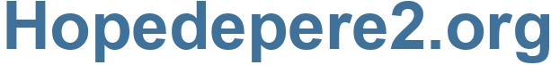 Hopedepere2.org - Hopedepere2 Website