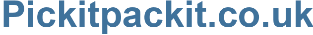 Pickitpackit.co.uk - Pickitpackit.co Website