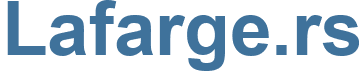 Lafarge.rs - Lafarge Website