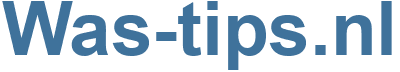 Was-tips.nl - Was-tips Website