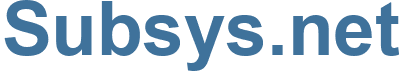 Subsys.net - Subsys Website