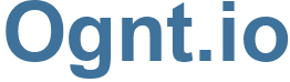 Ognt.io - Ognt Website