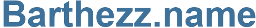 Barthezz.name - Barthezz Website