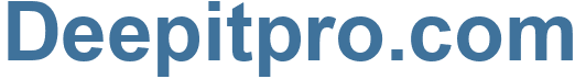 Deepitpro.com - Deepitpro Website