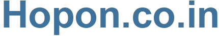 Hopon.co.in - Hopon.co Website
