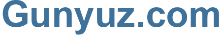 Gunyuz.com - Gunyuz Website