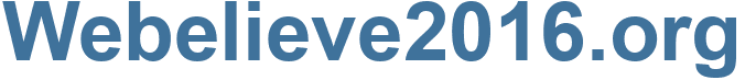 Webelieve2016.org - Webelieve2016 Website