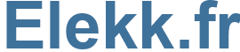 Elekk.fr - Elekk Website