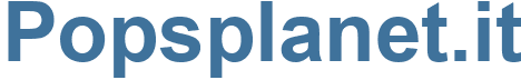 Popsplanet.it - Popsplanet Website
