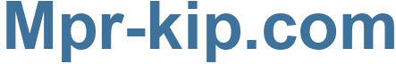Mpr-kip.com - Mpr-kip Website