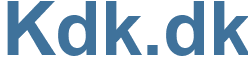 Kdk.dk - Kdk Website