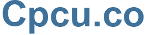 Cpcu.co - Cpcu Website