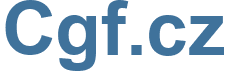 Cgf.cz - Cgf Website