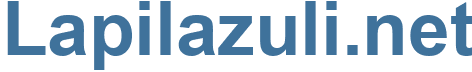 Lapilazuli.net - Lapilazuli Website