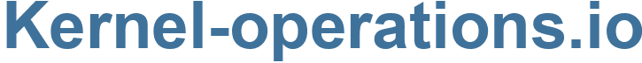 Kernel-operations.io - Kernel-operations Website