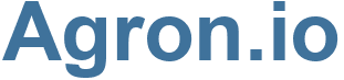 Agron.io - Agron Website