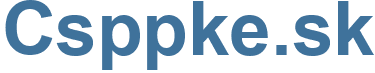 Csppke.sk - Csppke Website