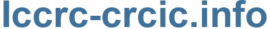 Iccrc-crcic.info - Iccrc-crcic Website