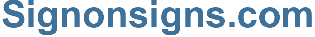 Signonsigns.com - Signonsigns Website