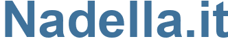 Nadella.it - Nadella Website