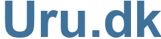 Uru.dk - Uru Website