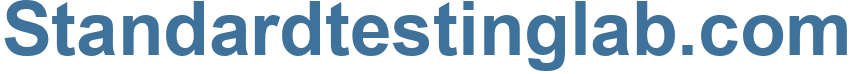 Standardtestinglab.com - Standardtestinglab Website
