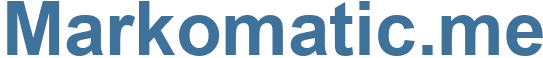 Markomatic.me - Markomatic Website