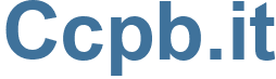 Ccpb.it - Ccpb Website