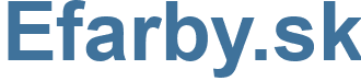 Efarby.sk - Efarby Website
