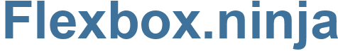 Flexbox.ninja - Flexbox Website
