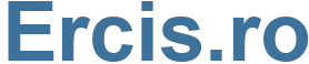 Ercis.ro - Ercis Website